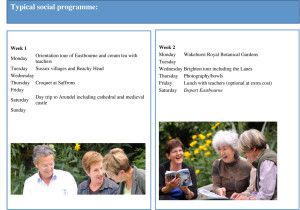 Språkkurs Eastbourne aktivitetsprogram