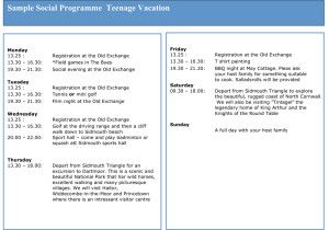Språkkurs Sidmouth aktivitetsprogram ungdom